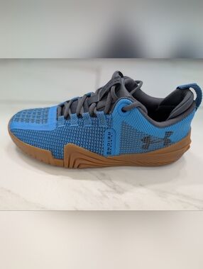 Under Armour TriBase Reign 6 Training Shoes in Blue and Gum